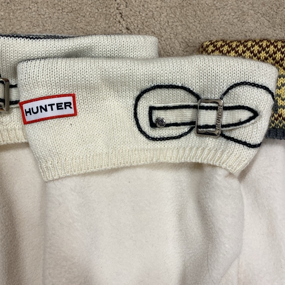 2 sets of Hunter rain boot boot socks